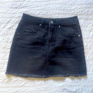 Black Jean Skirt